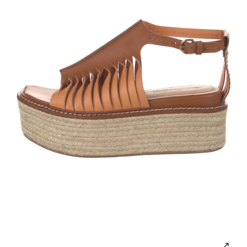Platform Leather Espadrilles